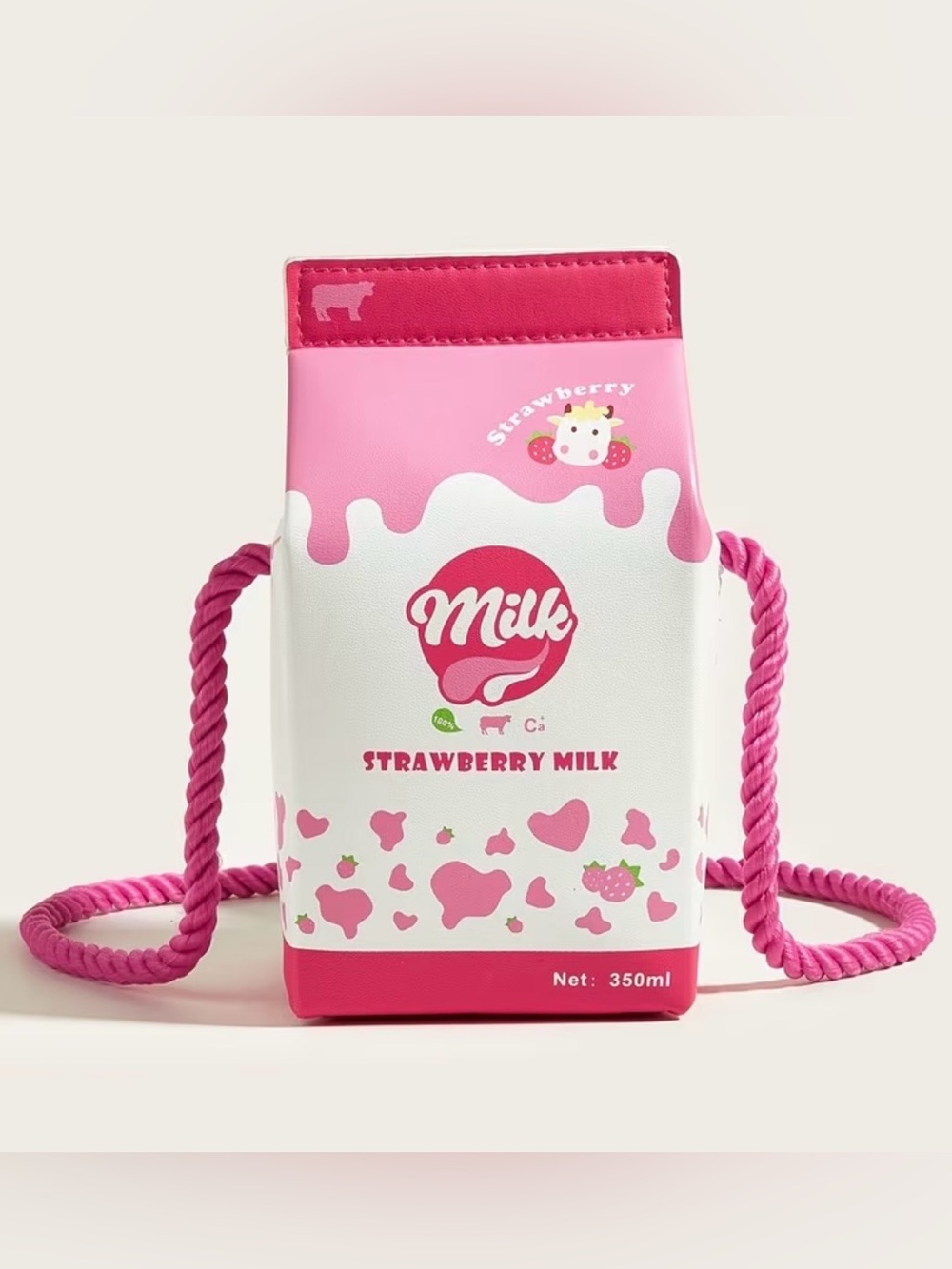 Strawberry Milk Crossbody Bag